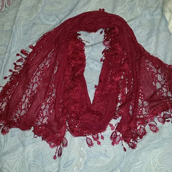 Wine colored scarf
