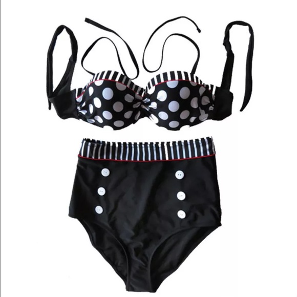 High waist swimsuit