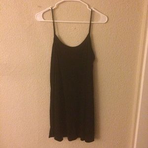 F21 black tank dress