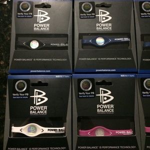 BNIB power balance blk blue white pink authentic