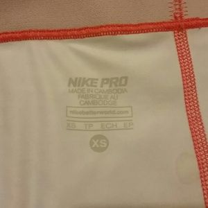 Nike Pants - Orange Nike pros Nike Pants - Orange Nike pros
