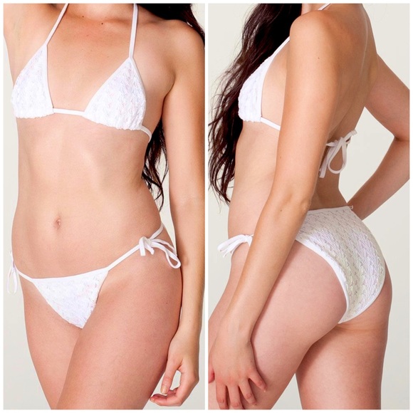 AA Crochet Sunsuit Side Tie Bottom