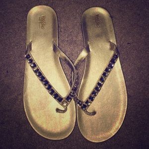 Gold sandals
