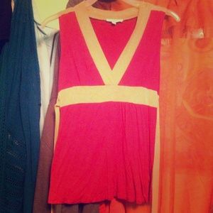 Medium pink and gold Moa Moa Tank