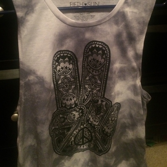 tie dye muscle tank