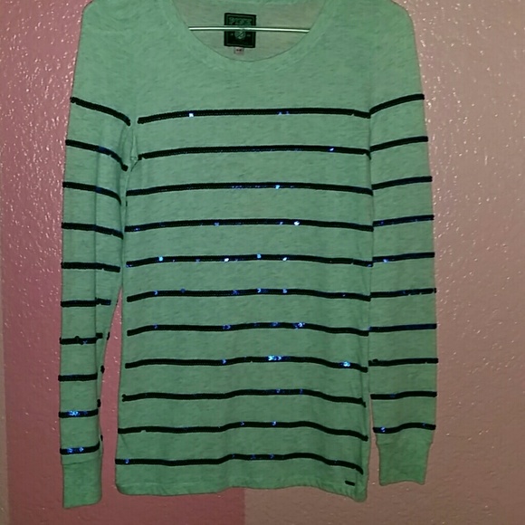 Long sleeve sequin top