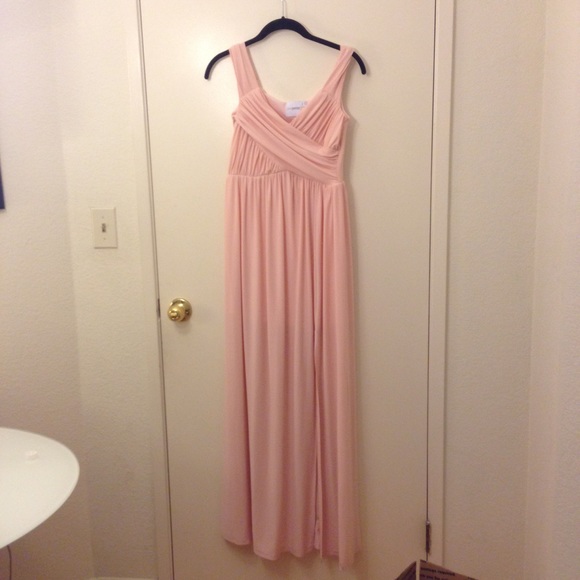 Asos Peachy Pink Gown (Size 6, Petite)