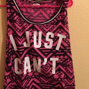 PINK "I just can't" tank top!❤️