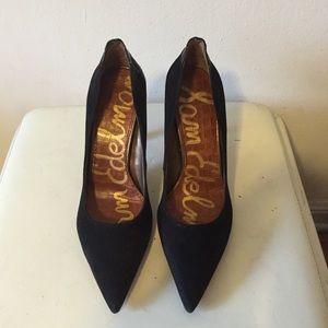 Sam Edelman Black Suede Pumps