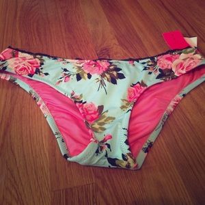 Betsy Johnson floral bikini bottom