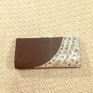 💎Black and Silver Rhinestone Clutch💎 PRICE RED!