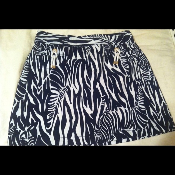 Lilly Pulitzer Zebra skirt size 0