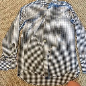 Vineyard Vines Men's Blue&White Plaid Button Up