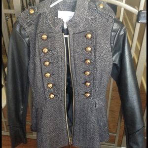 Bcbg Generation peplum military jacket