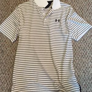 Under Amour Men's Striped Golf Polo