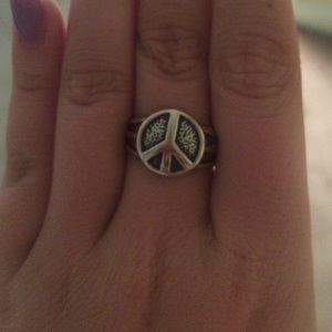 Peace sign ring
