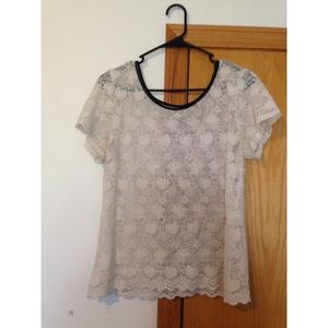 Lace white blouse