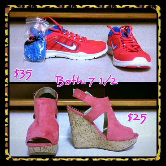 Nike shoes & ladies wedge shoes by Carlos Santana