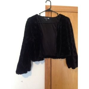 Faux fur jacket
