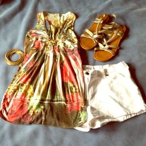 Forever 21 Floral Leopard Print Top