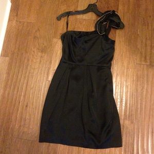 Bcbg black one strap dress