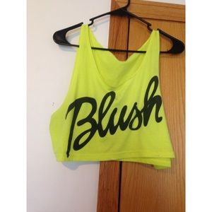 Blush signed by Jeffree Star crop top