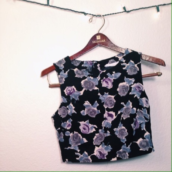 NEW Textured Floral Nordstroms Crop