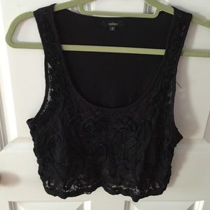 Black crop top from LF