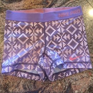 RARE nike pro aztec print
