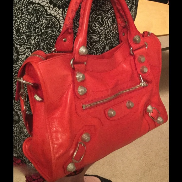 BALENCIAGA Agneau Giant 21 Silver City Satchel🎉HP - Picture 2 of 4