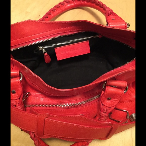 BALENCIAGA Agneau Giant 21 Silver City Satchel🎉HP - Picture 4 of 4