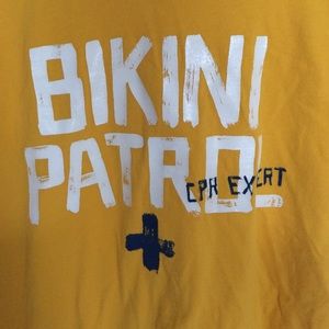 Abercrombie yellow "Bikini Patrol" tshirt