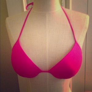 Hot Pink Push-up Bikini Top