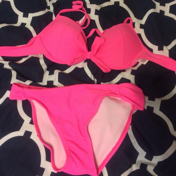 Wet Seal Hot Pink Push-Up Bikini!