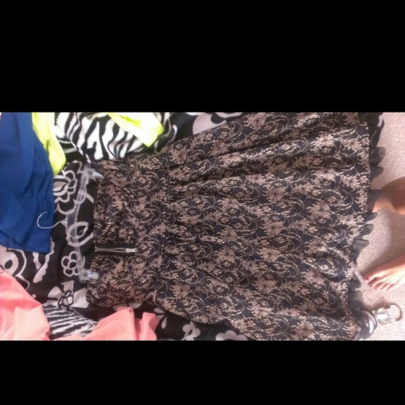 Black and tan dress