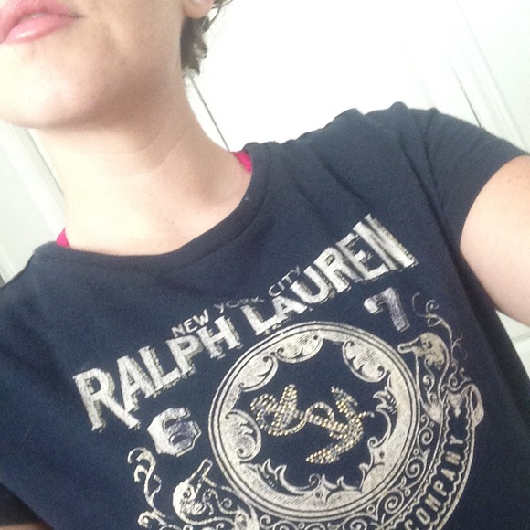 Navy Ralph Lauren Tee - Picture 2 of 2