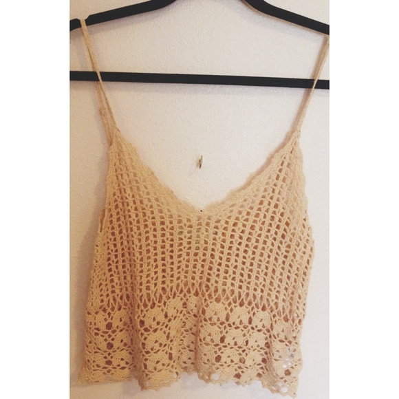 Pink knitted crop top - Picture 2 of 4