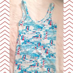 Lilly Pulitzer Tabbie Tank "Watch Out!" Print