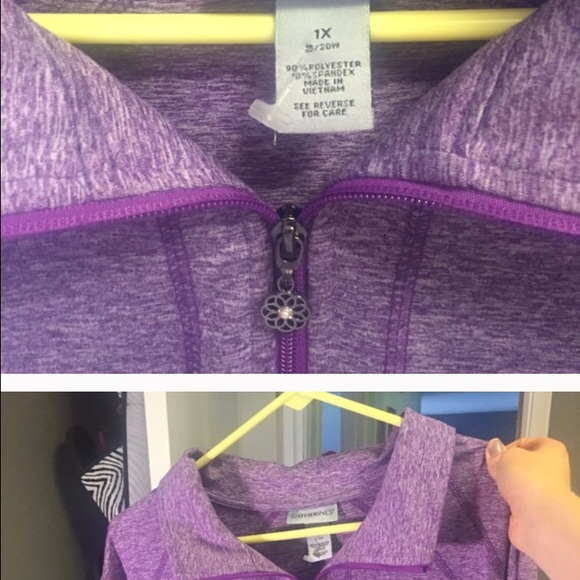 Purple jacket and converse