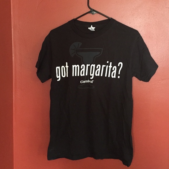NWOT Carnival Cruise Got Margarita? black tshirt