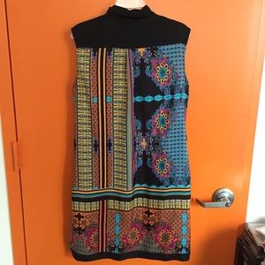 Ivy and Blu Dresses - Mosaic Print Shirt / Shift Dress Ivy and Blu Dresses - Mosaic Print Shirt / Shift Dress