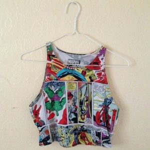 MARVEL Comic Crop Top