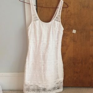 White hollister dress