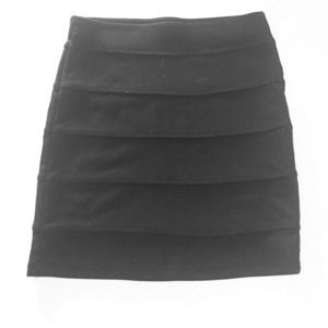 XXI Pleated Black Pencil Skirt