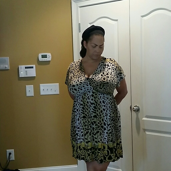 Cheetah print dress