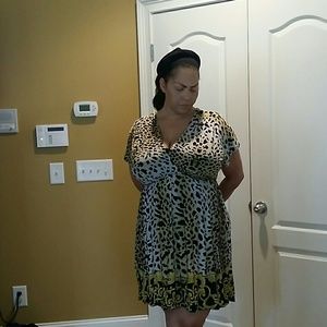 Cheetah print dress