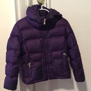 Purple Ralph Lauren Puffer Jacket