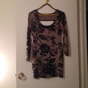 Neutral floral dress