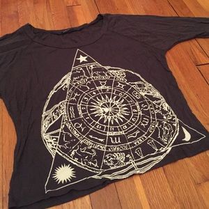 Horoscope dark gray L/S shirt