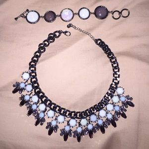 Charming charlies statement necklace and bracelet